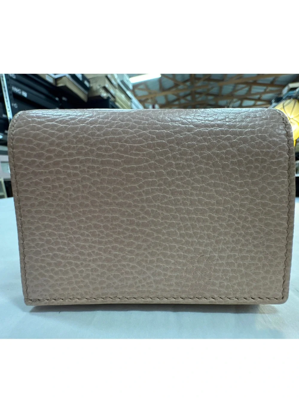 Gucci Pink Leather Butterfly Wallet